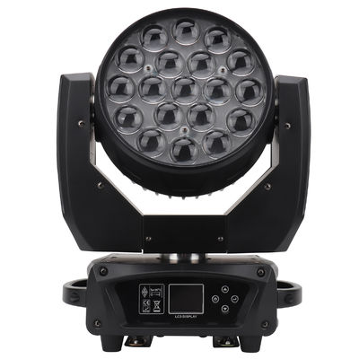 RGBW Di chuyển Head Wash Light 19 * 15w Mechanical Focus LED Zoom Light