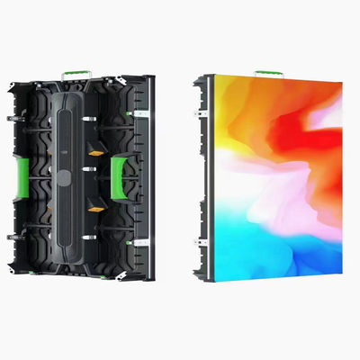 3840hz Cho thuê màn hình LED Tủ nhôm P2.976 500 * 500 Nội thất phía trước cố định Hard Link Curve Lock