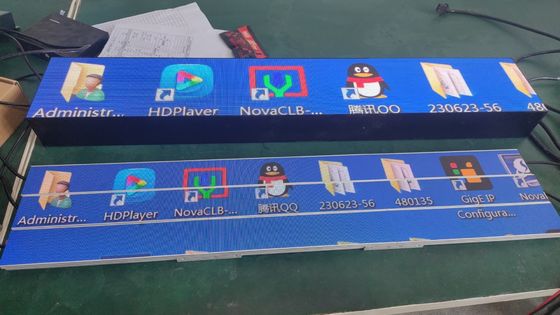 300 * 60mm P1.25 màn hình LED cửa hàng kệ màn hình LED nhôm mỏng