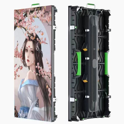 Màn hình trong nhà 500 * 1000 P3.91 màn hình LED 3840Hz đường cong liên kết phía trước Magnetic Maintenance Curve Lock